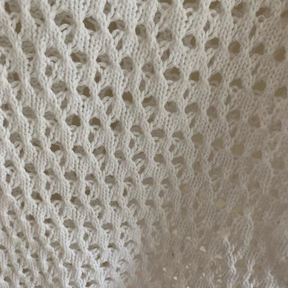 MODA open knit  v neck sweater - Picture 3 of 3